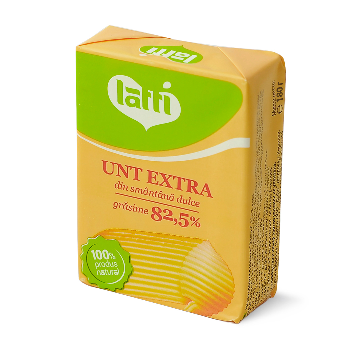 Unt EXTRA din smântână dulce Latti 82,5% 180g