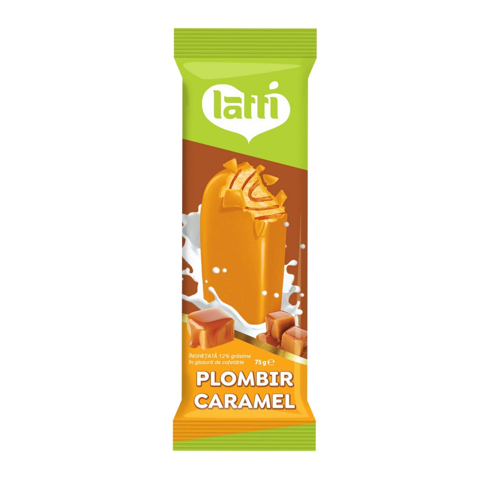 Înghețată Plombir Caramel Latti 75g
