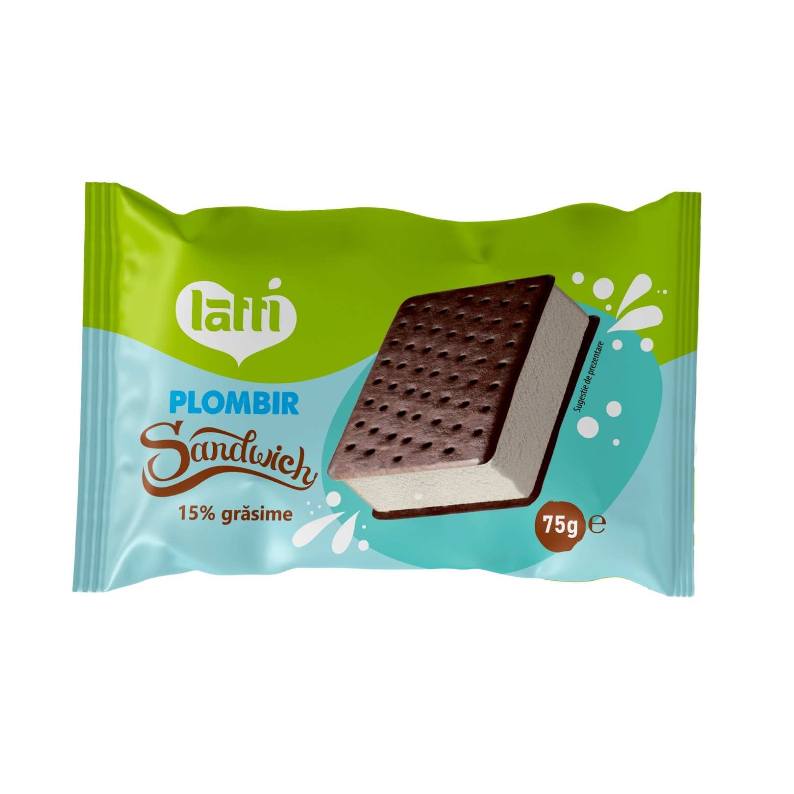 Înghețată Plombir Sandwich Latti 75g