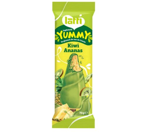 Înghețată YUMMY Kiwi Ananas Latti 70g